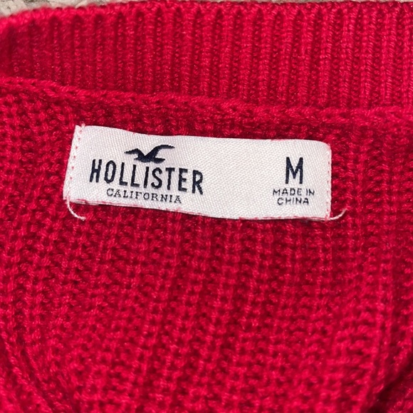 Hollister Size Medium Red striped sweater - Picture 4 of 4